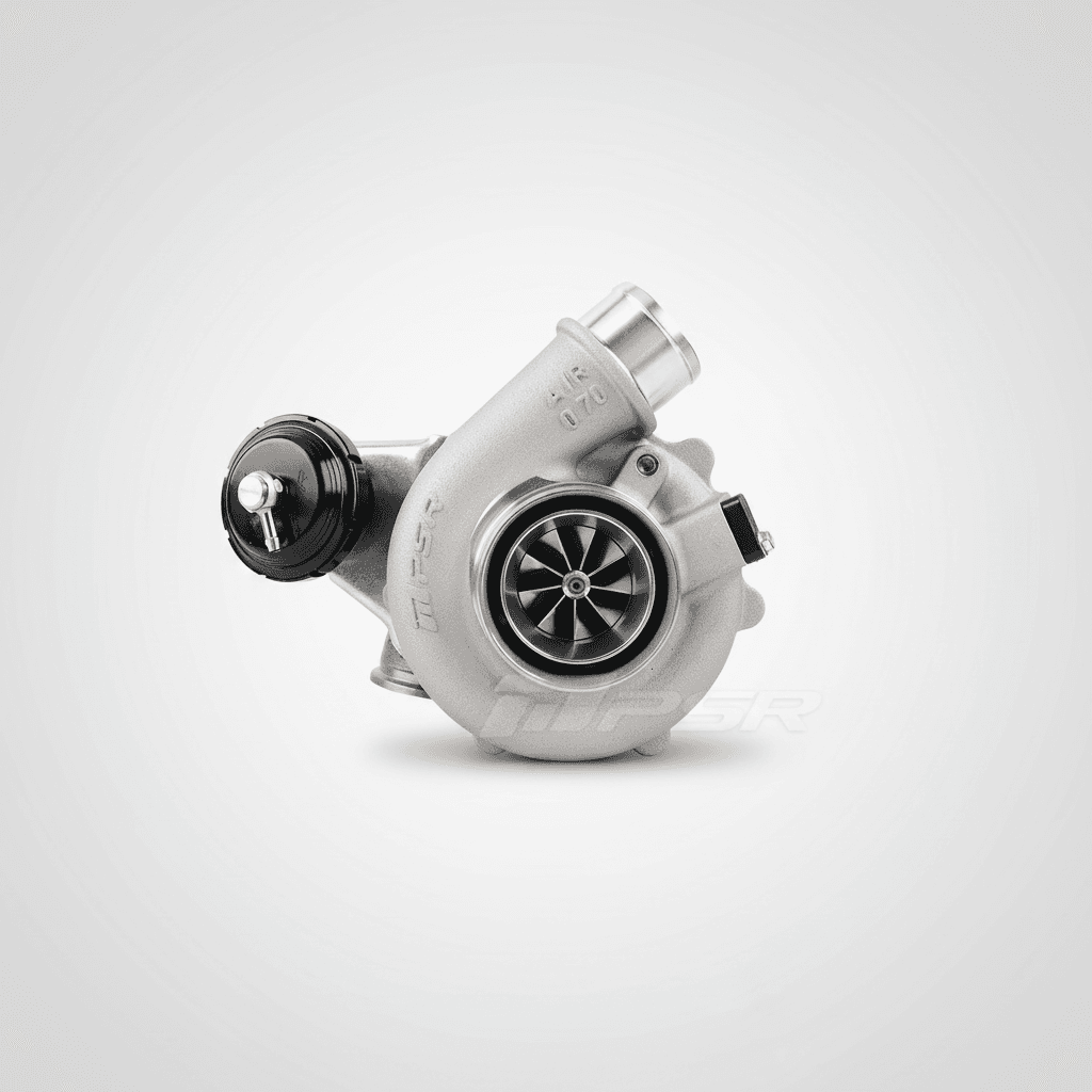 A PSR G25-550 turbocharger with a T25 internal-wastegate turbine inlet