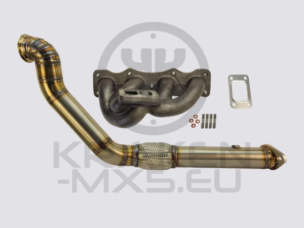 T4 Twin Scroll Manifold & 3" Downpipe for BW EFR 6258/6758/7163 turbo