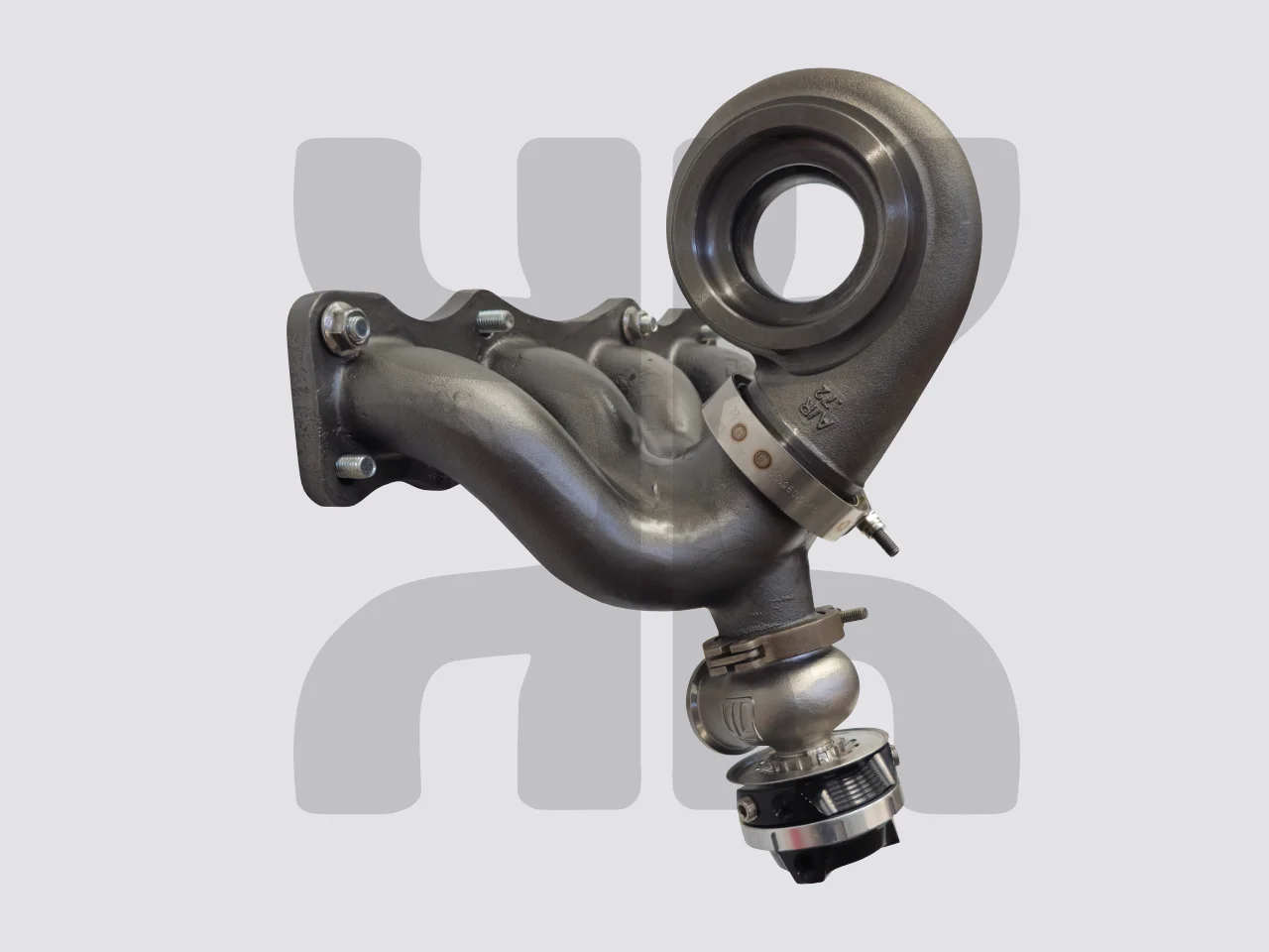 Kraken Top Mount Vband/Vband EWG Reverse Rotation Turbocharger Manifold Kit for Mazda Miata MX5 - High-performance aftermarket turbo system with exhaust wastegate for enhanced engine power and performance
